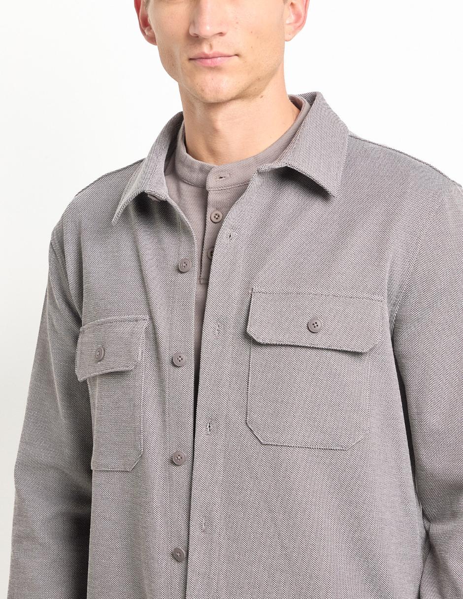 Sobrecamisa casual Contempo manga larga para hombre