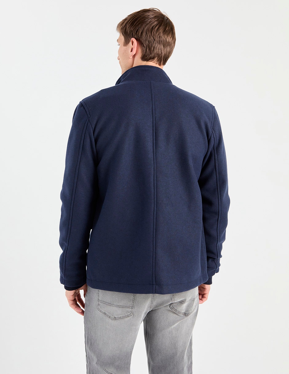 Abrigo impermeable con bolsillos para hombre