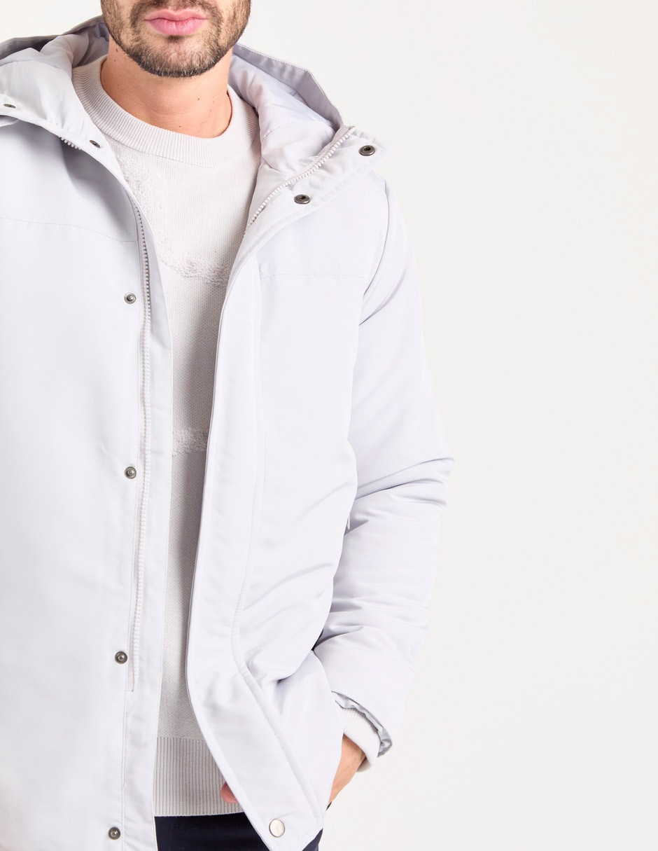 Chamarra acolchada con capucha para hombre 3