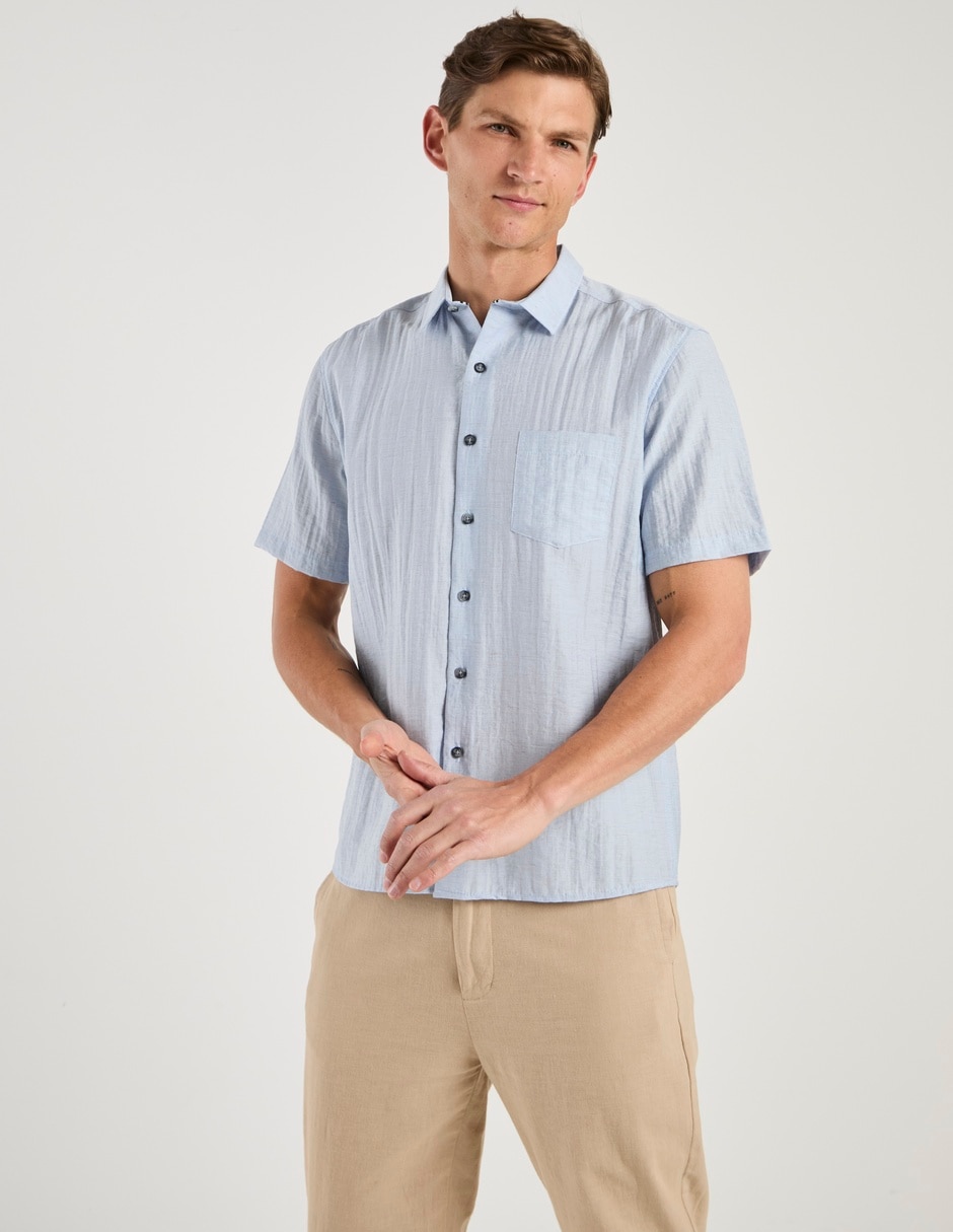 Camisa casual manga corta para hombre Camisa casual manga corta para hombre