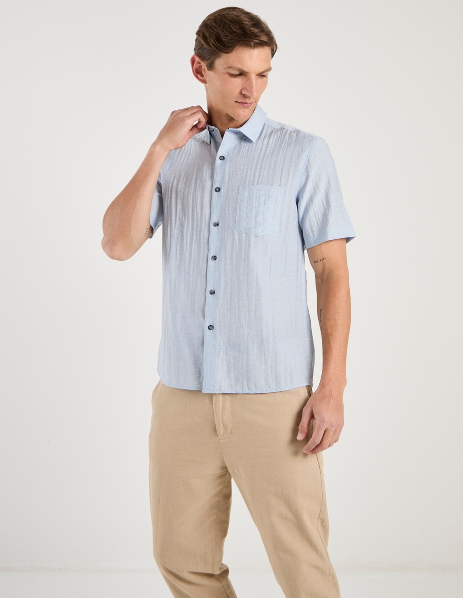 Camisa casual manga corta para hombre 2