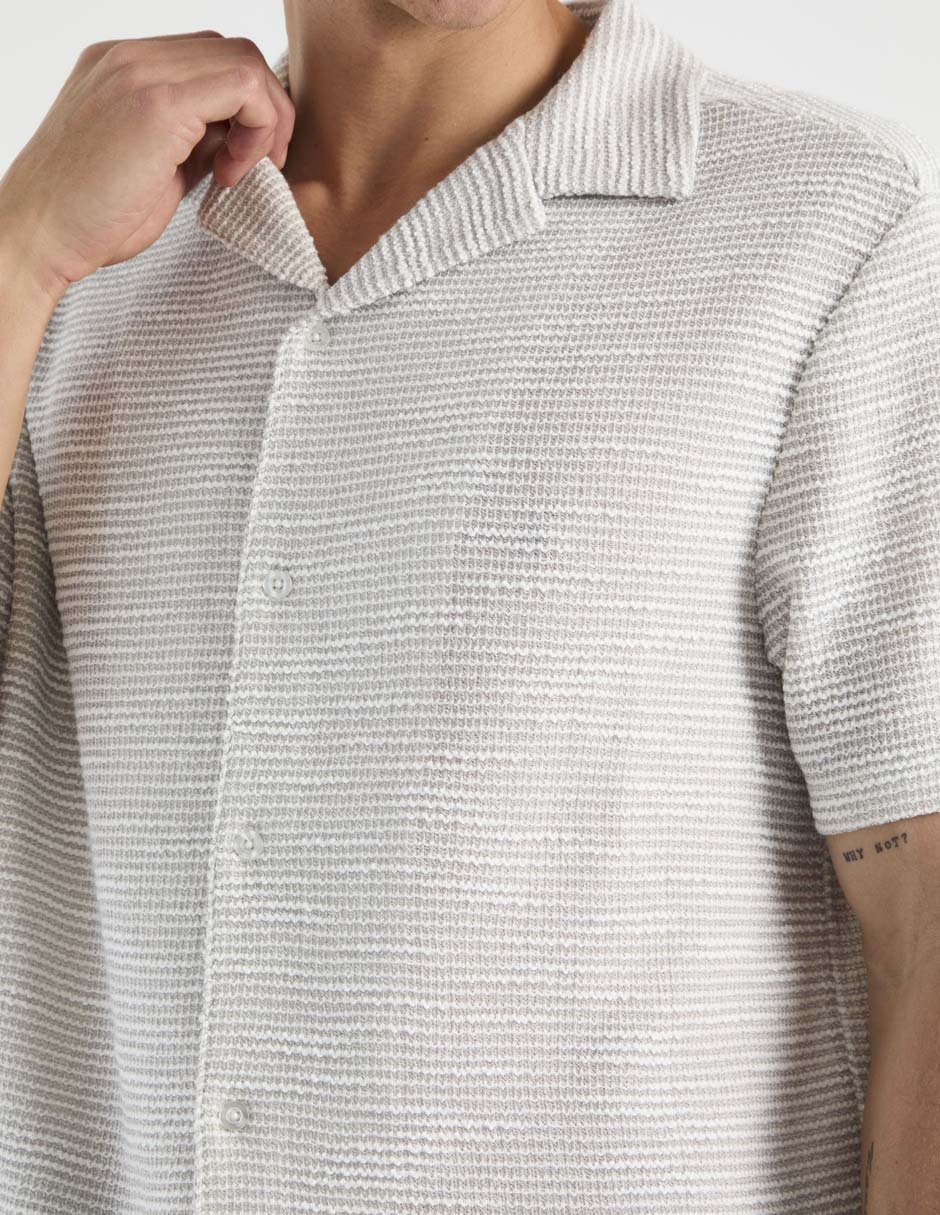 Camisa casual manga corta para hombre 4