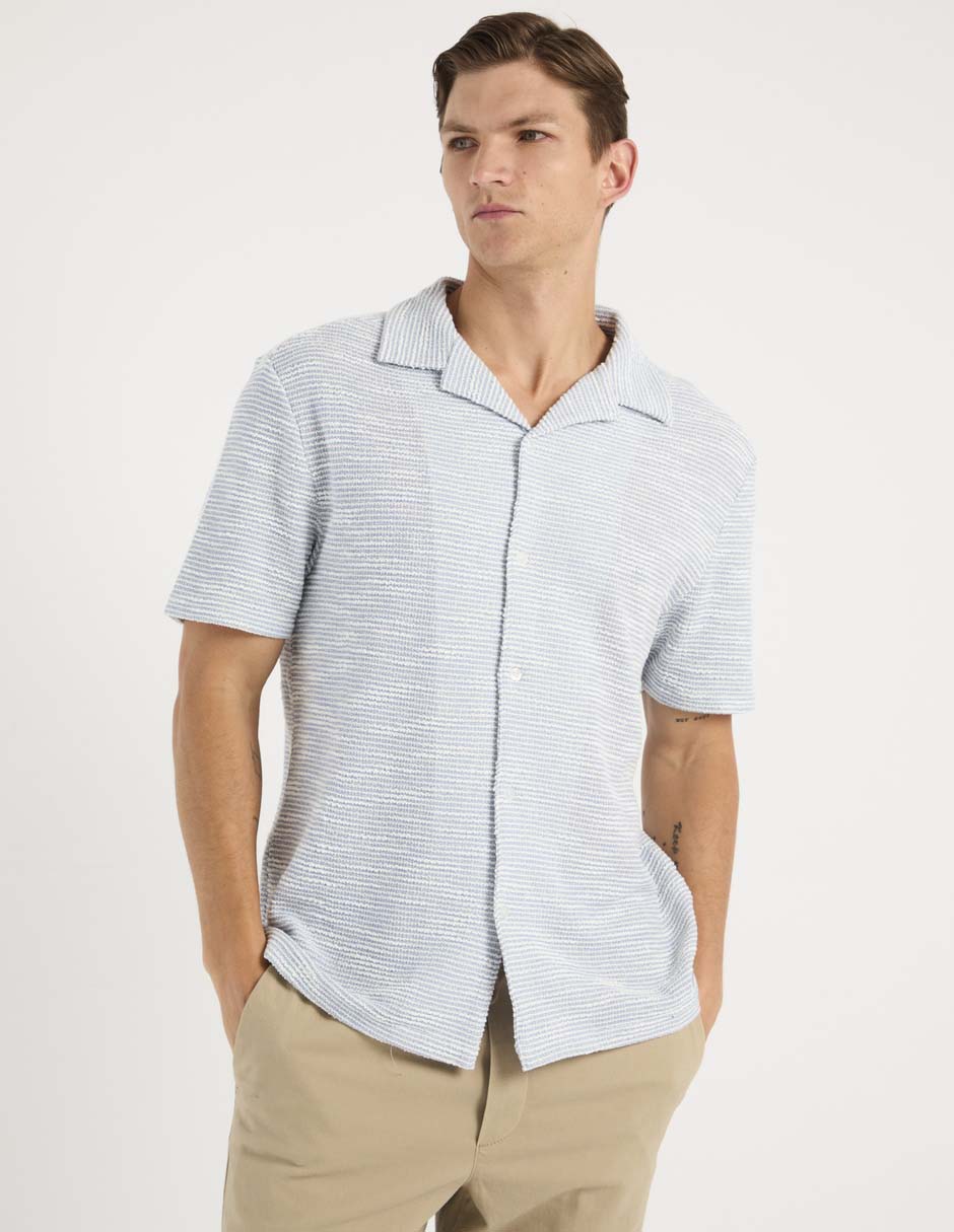 Camisa casual manga corta para hombre