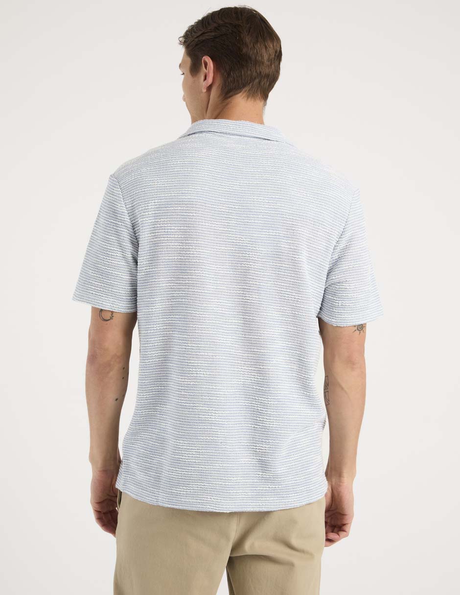 Camisa casual Contempo manga corta para hombre