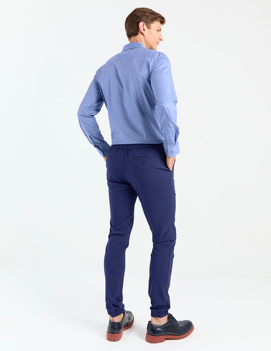 Pantalón casual jogger regular Contempo de algodón para hombre