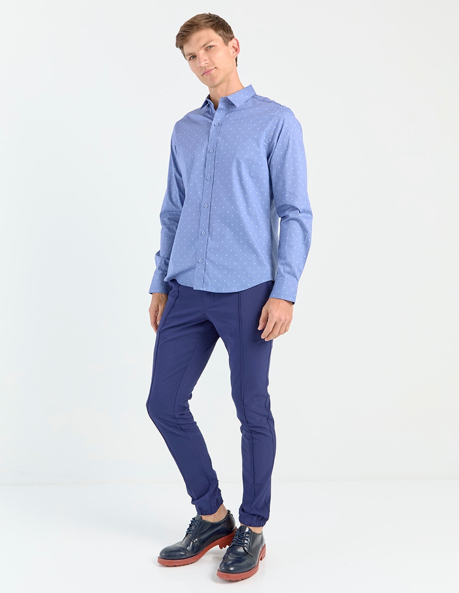 Pantalón casual jogger regular Contempo de algodón para hombre