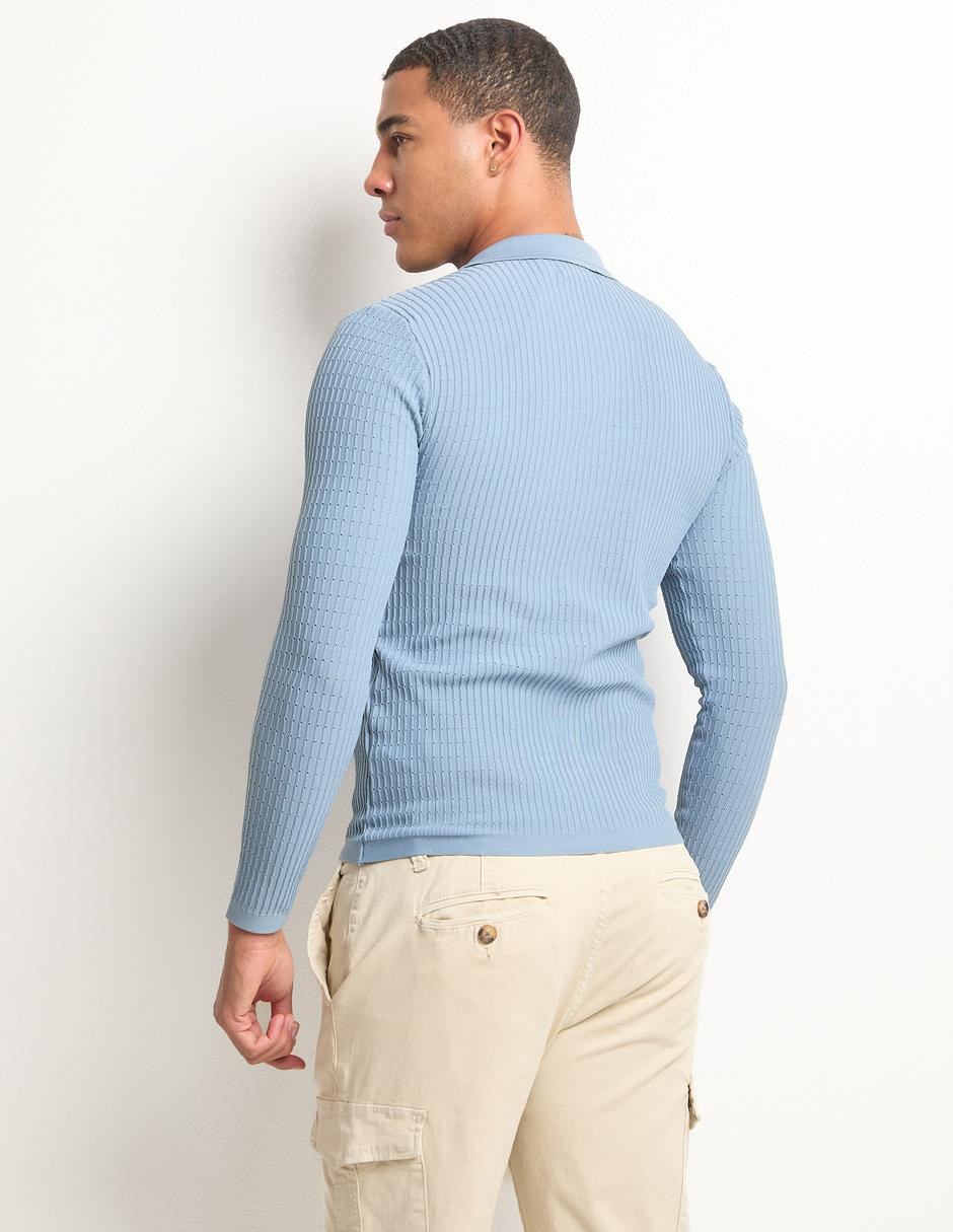 Suéter Contempo cuello camisero para hombre