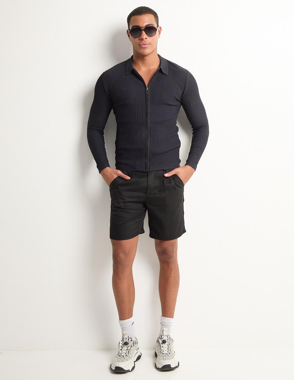 Suéter cuello camisero para hombre 3