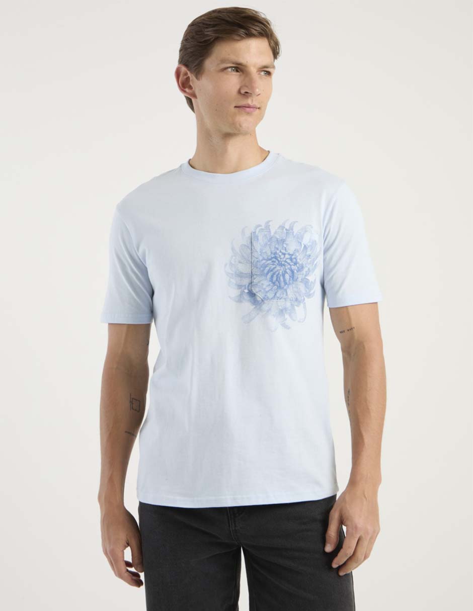 Playera cuello redondo para hombre