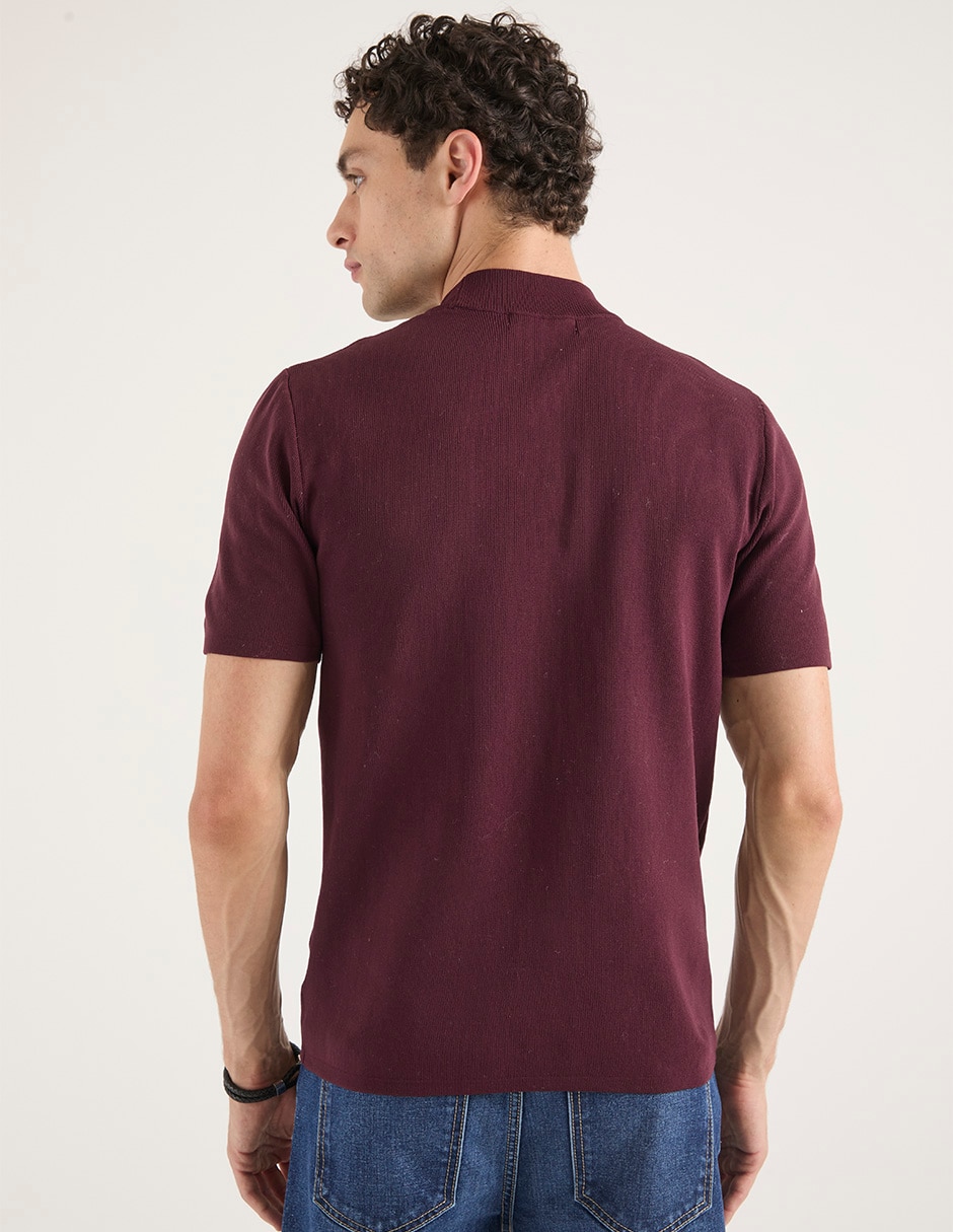 Playera cuello alto para hombre