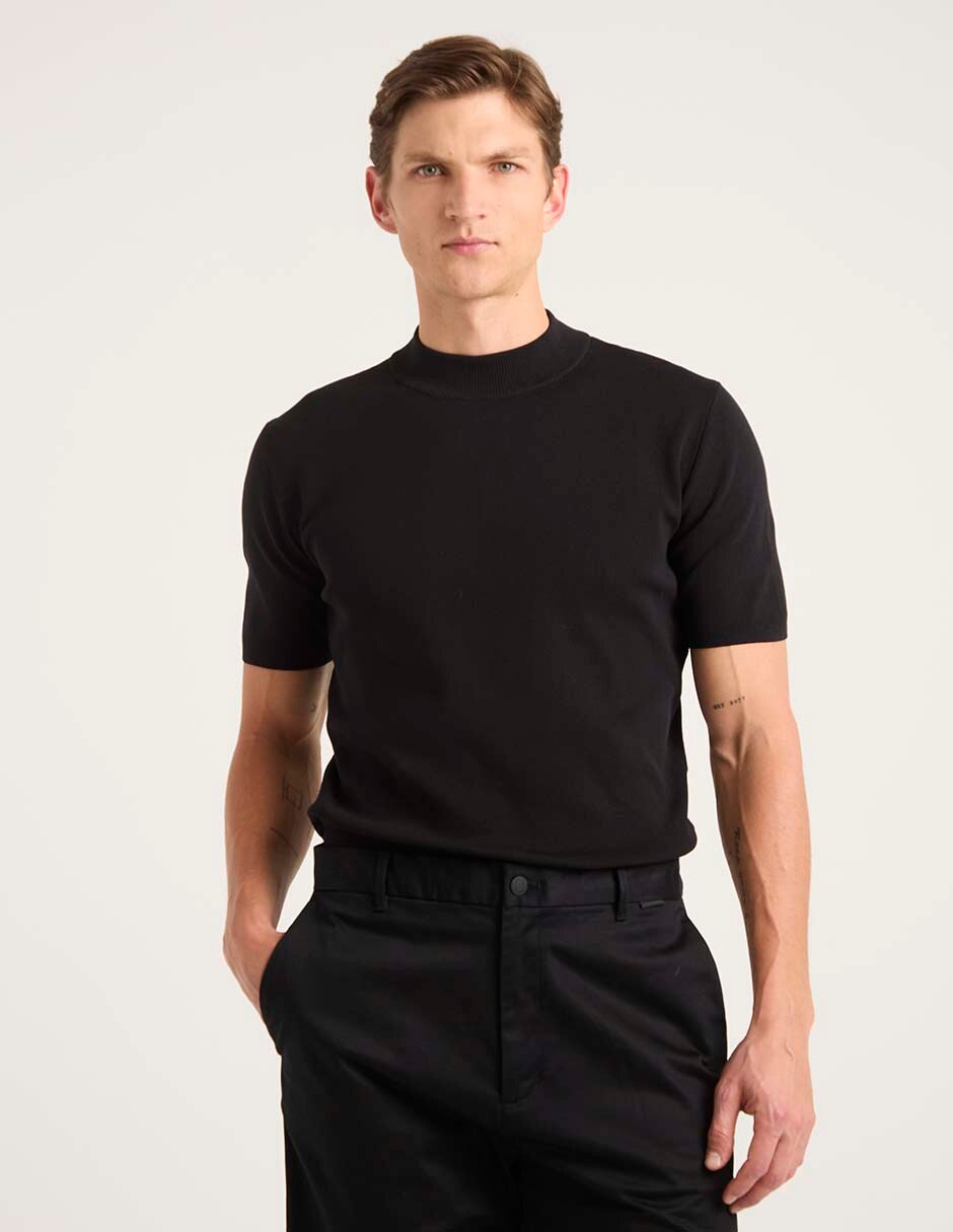 Playera cuello alto para hombre 1