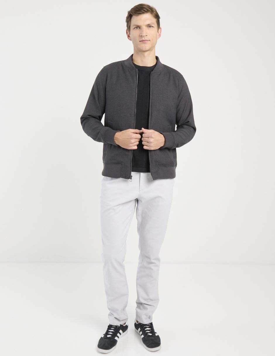 Chamarra bomber con bolsillos para hombre 3