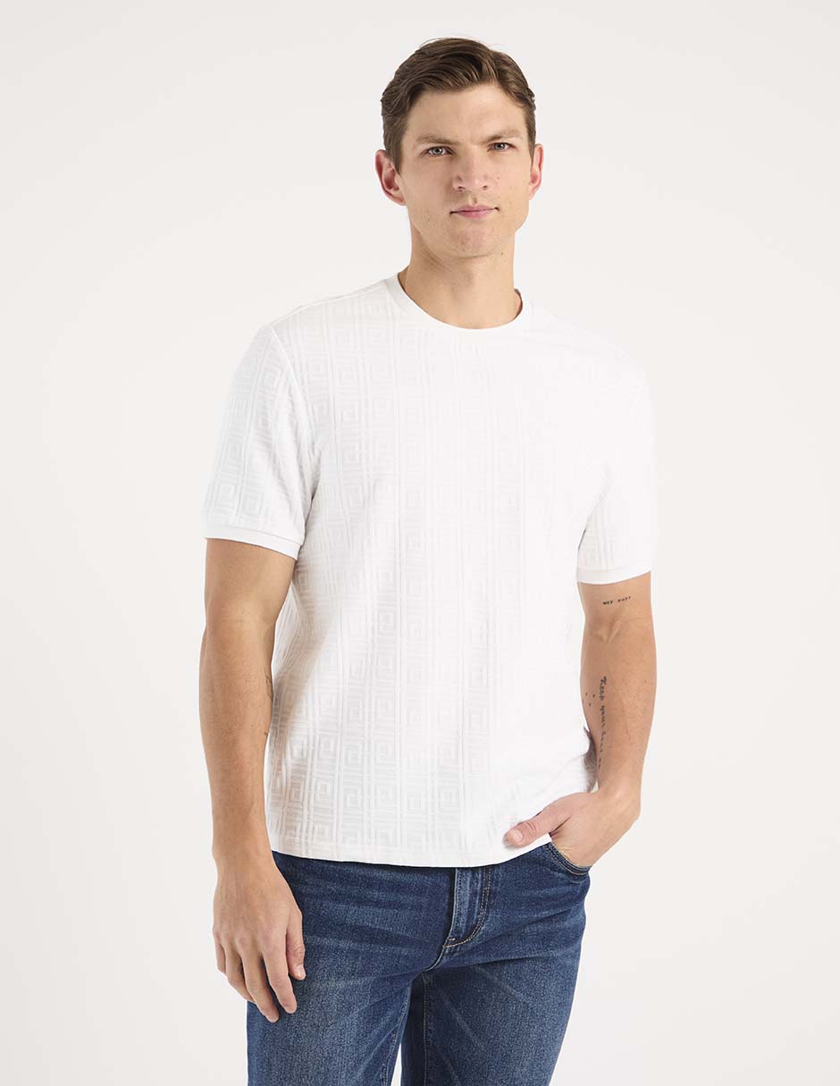 Playera cuello redondo para hombre