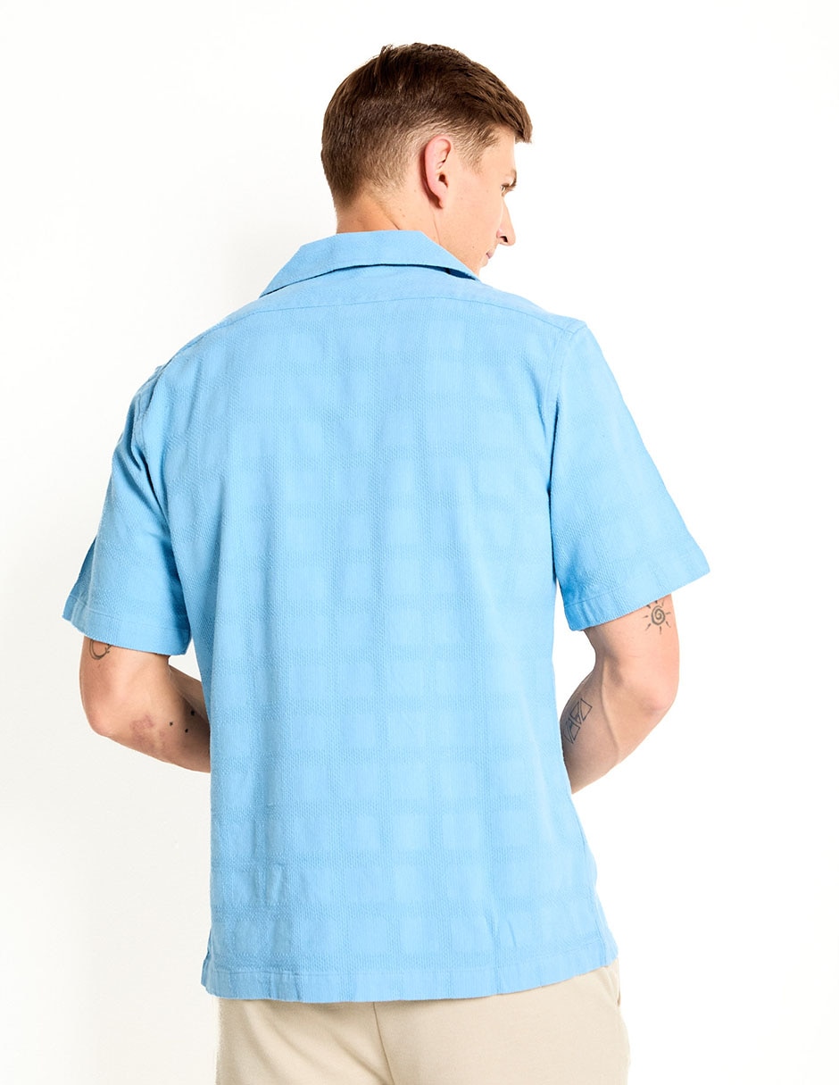 Camisa casual manga corta para hombre 5
