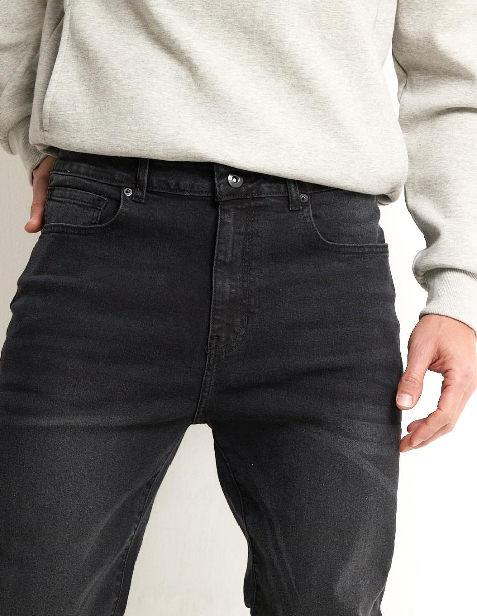 Jeans slim lavado deslavado para hombre 4
