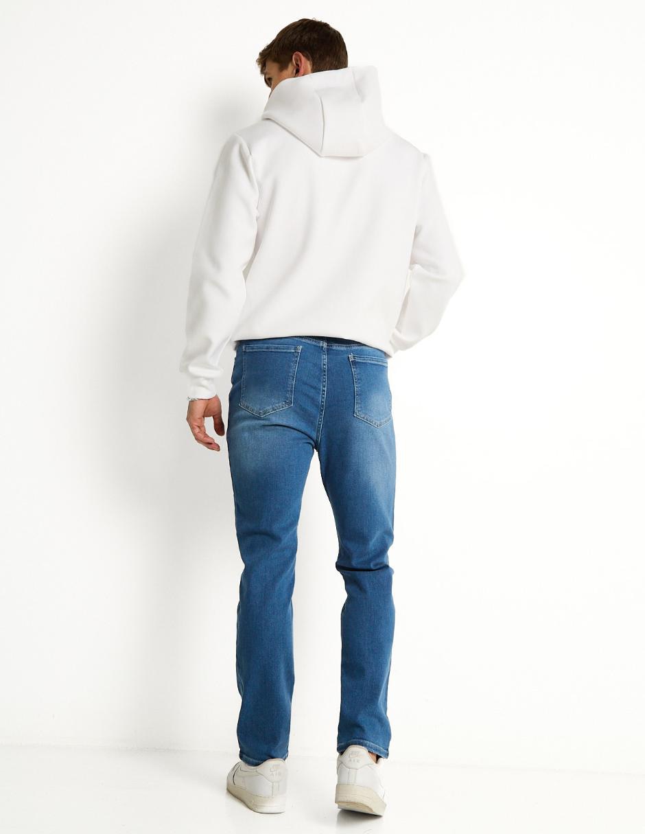 Jeans slim deslavado para hombre 2
