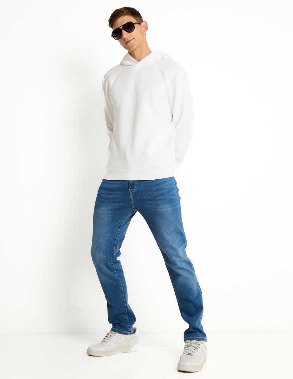 Jeans slim deslavado para hombre 3