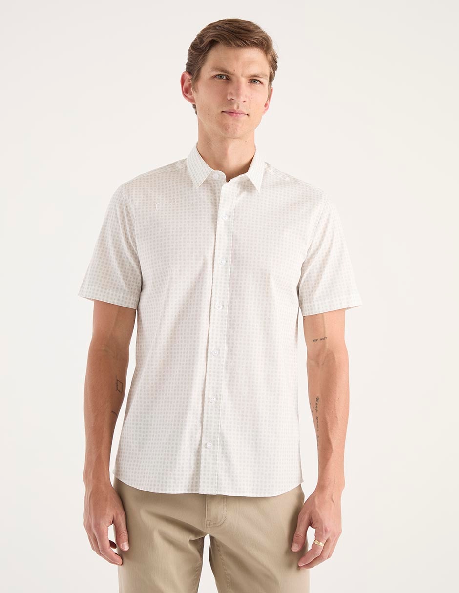 Camisa casual manga corta para hombre