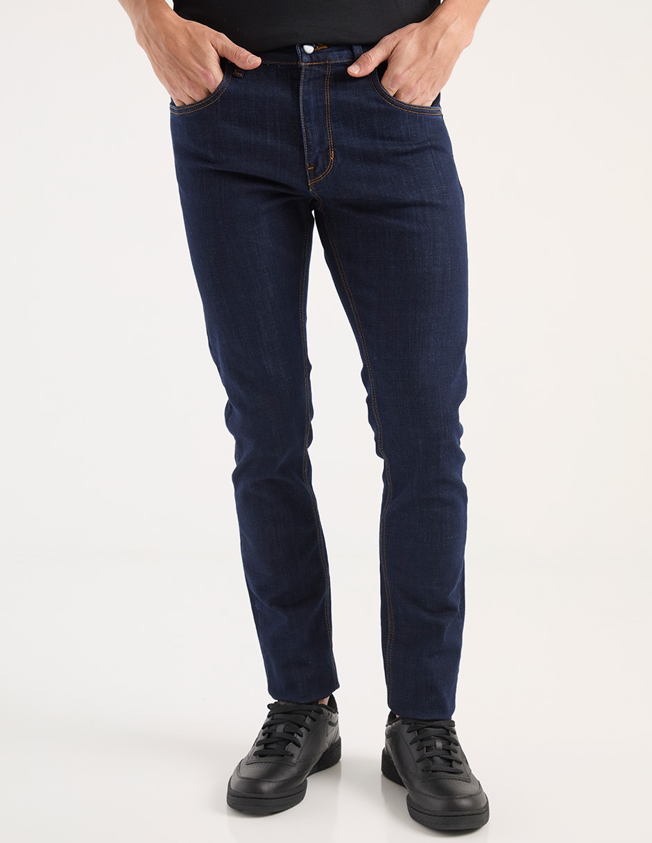 Jeans slim lavado obscuro para hombre Jeans slim lavado obscuro para hombre