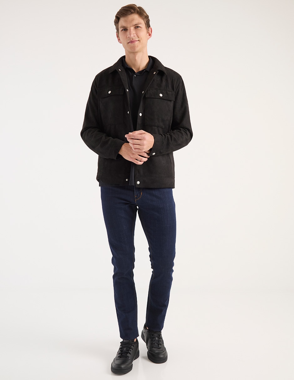 Jeans slim lavado obscuro para hombre 3