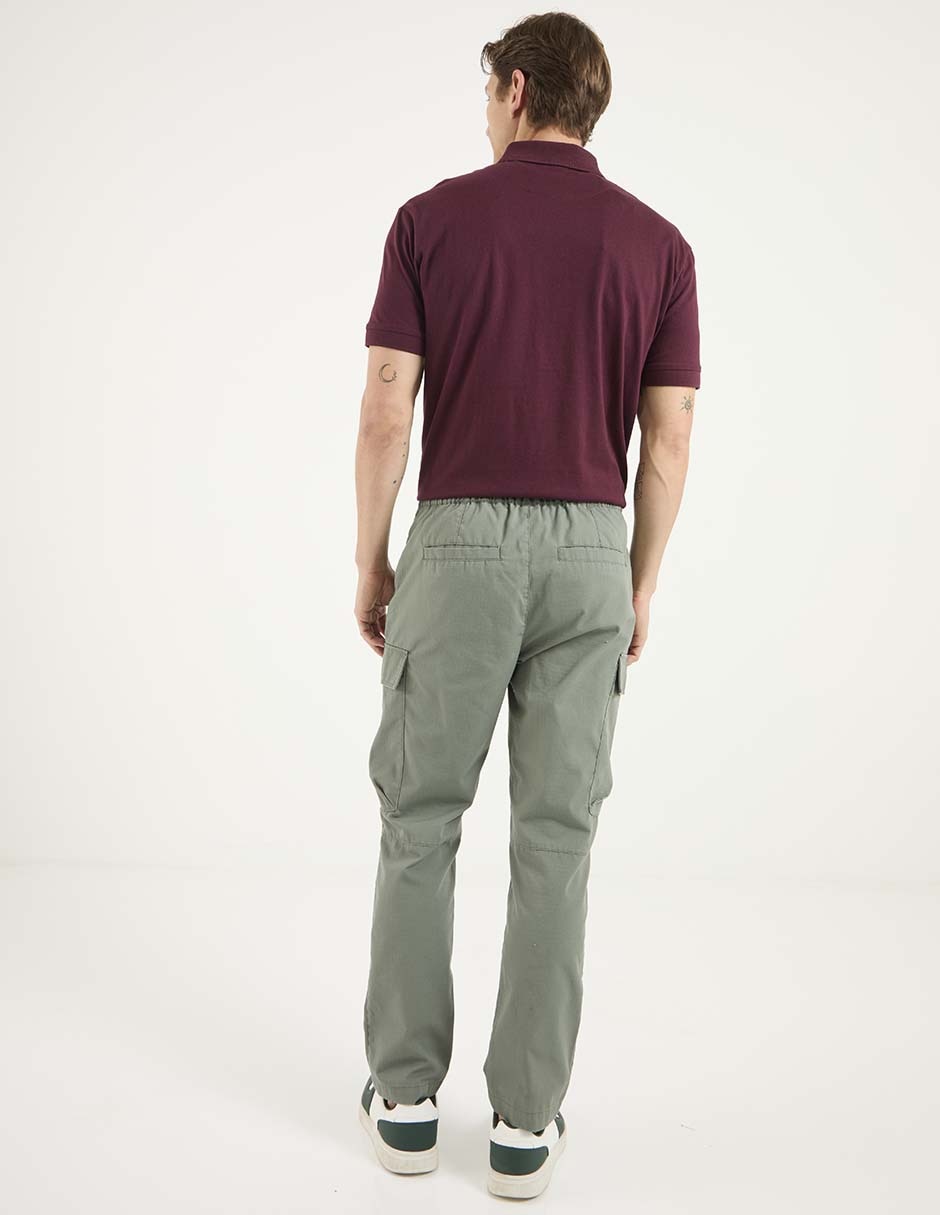 Pantalón casual cargo straight para hombre 2