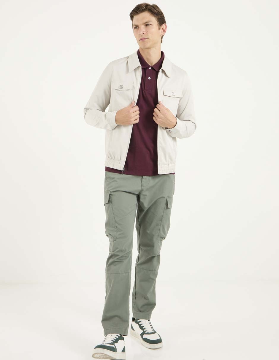 Pantalón casual cargo straight para hombre 3