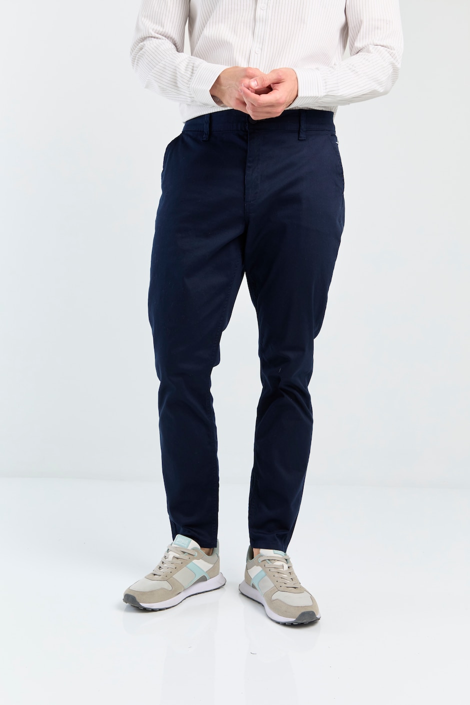 Pantalón chino slim de algodón para hombre