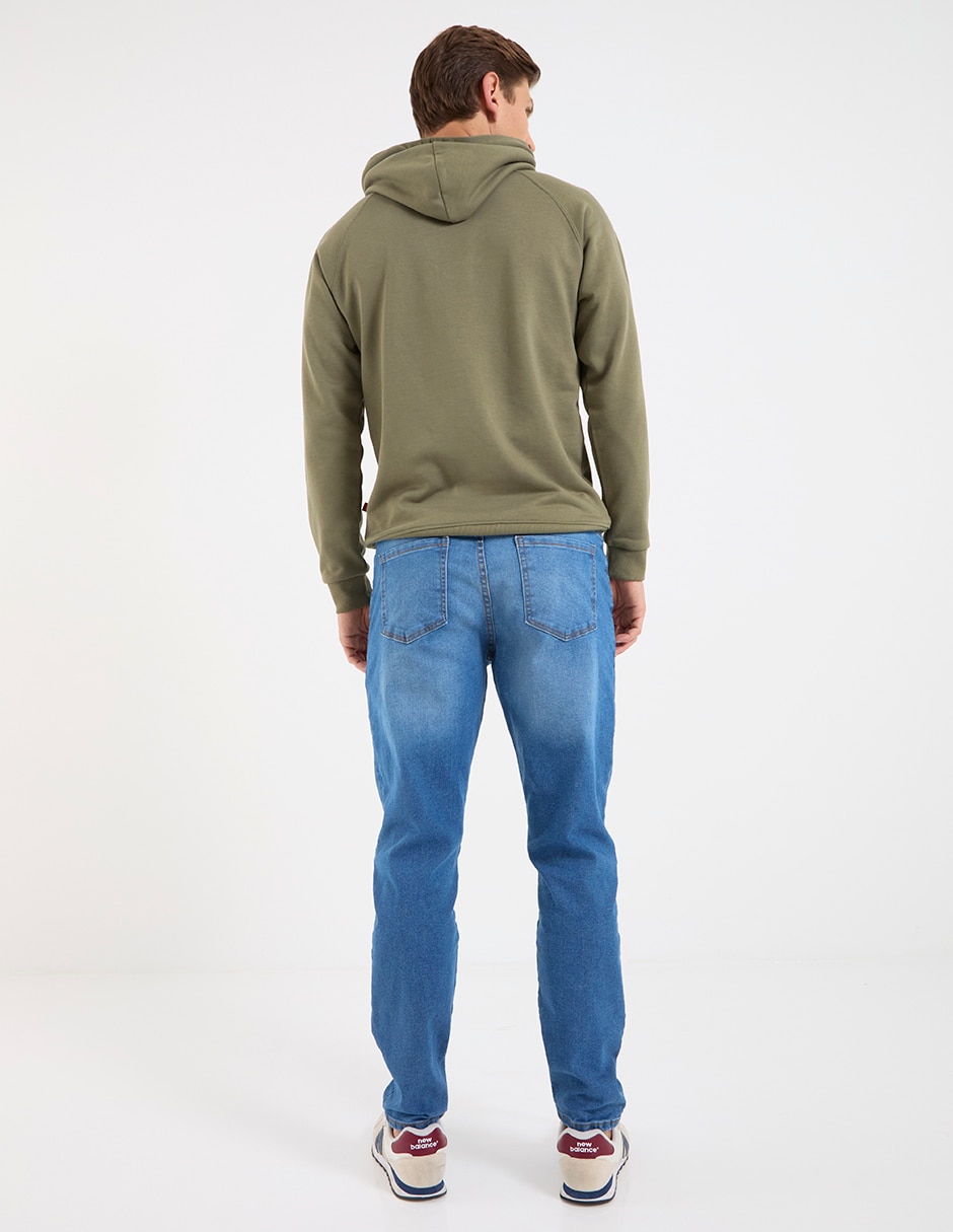 Jeans slim deslavado para hombre 2