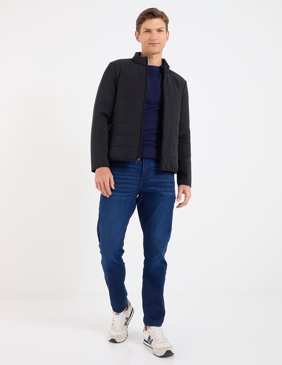 Jeans slim lavado deslavado para hombre 3