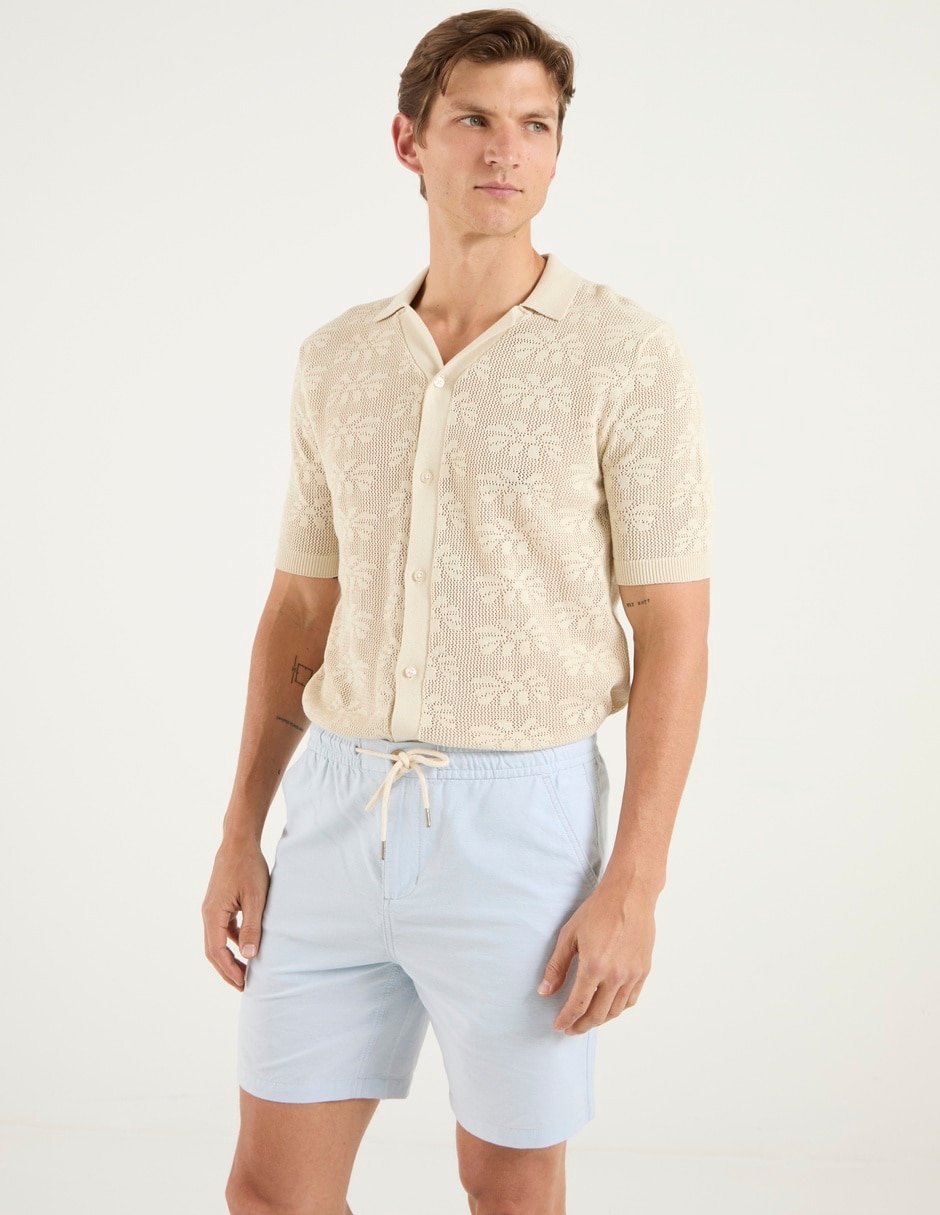 Bermuda de algodón para hombre