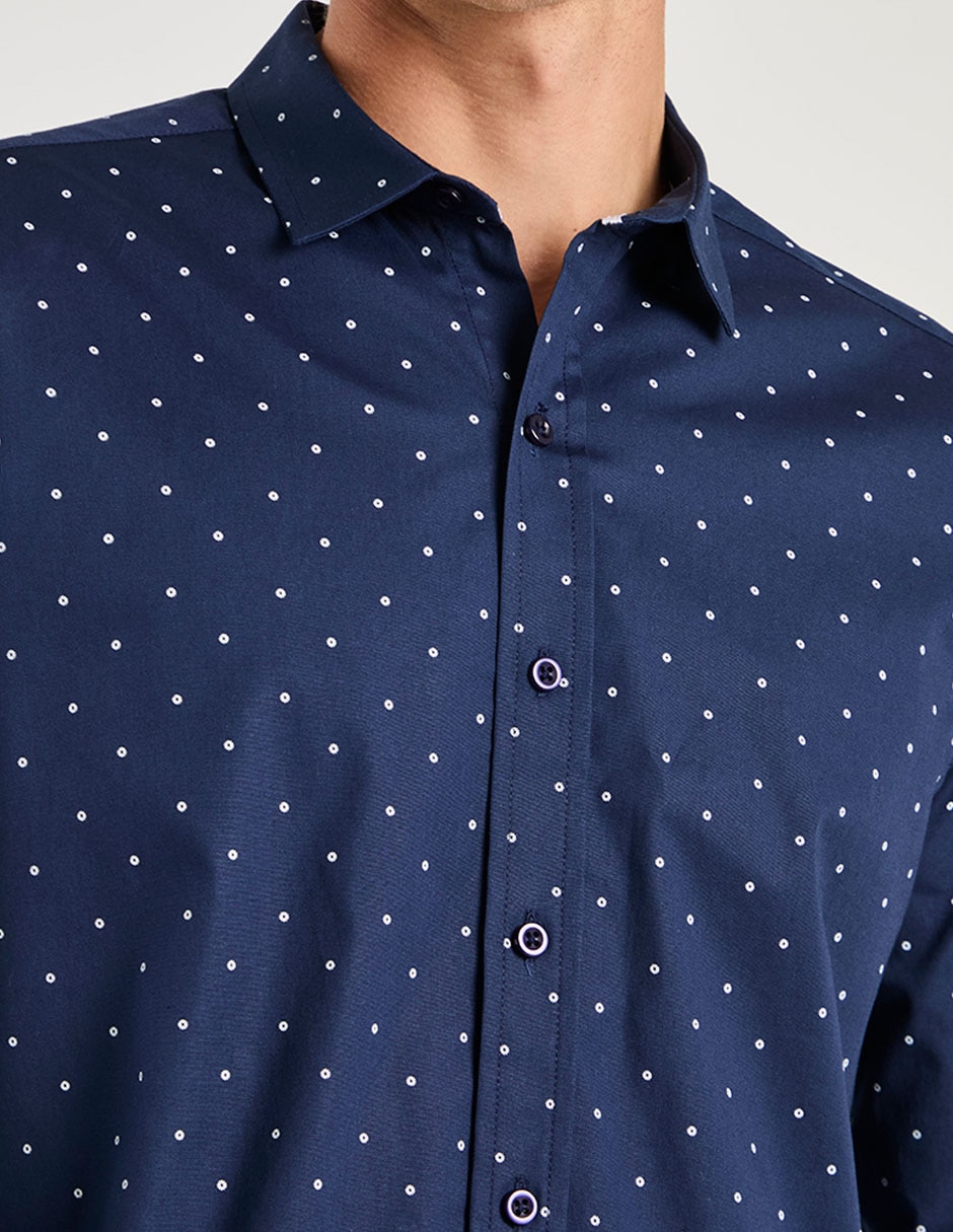 Camisa casual de algodón manga larga para hombre 3