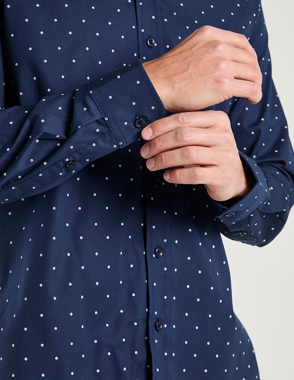 Camisa casual de algodón manga larga para hombre 2