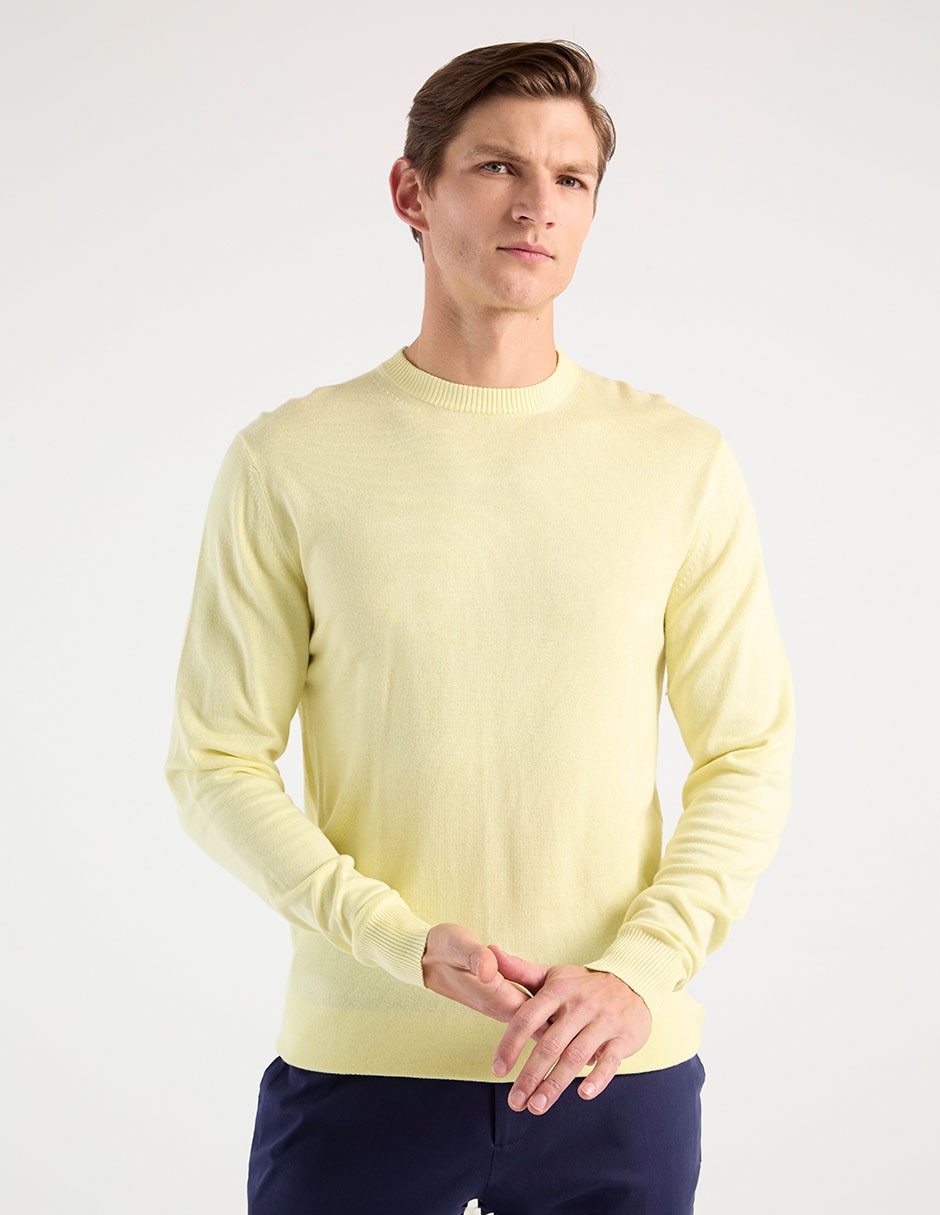 Suéter cuello redondo para hombre Suéter cuello redondo para hombre