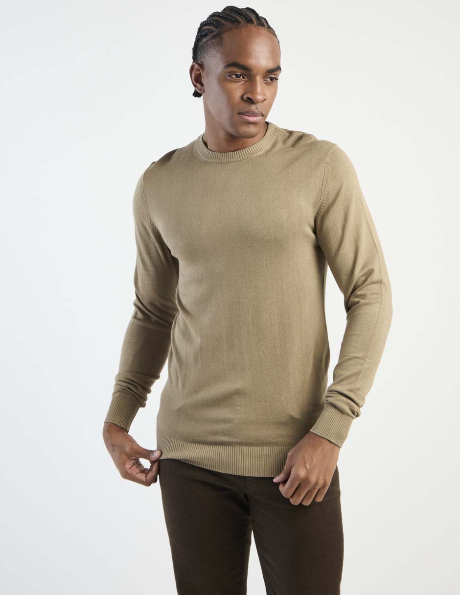 Suéter cuello redondo para hombre Suéter cuello redondo para hombre