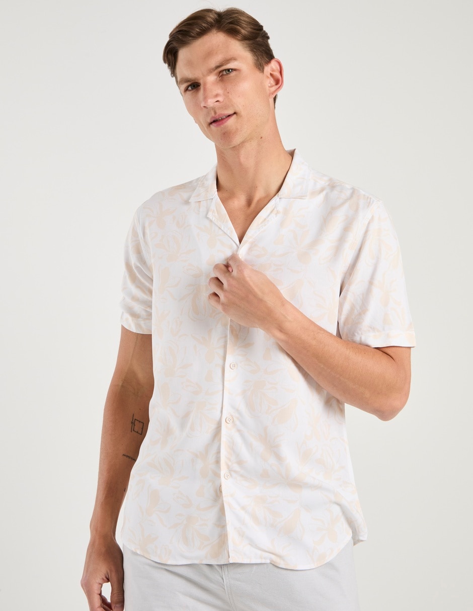 Camisa casual manga corta para hombre 5