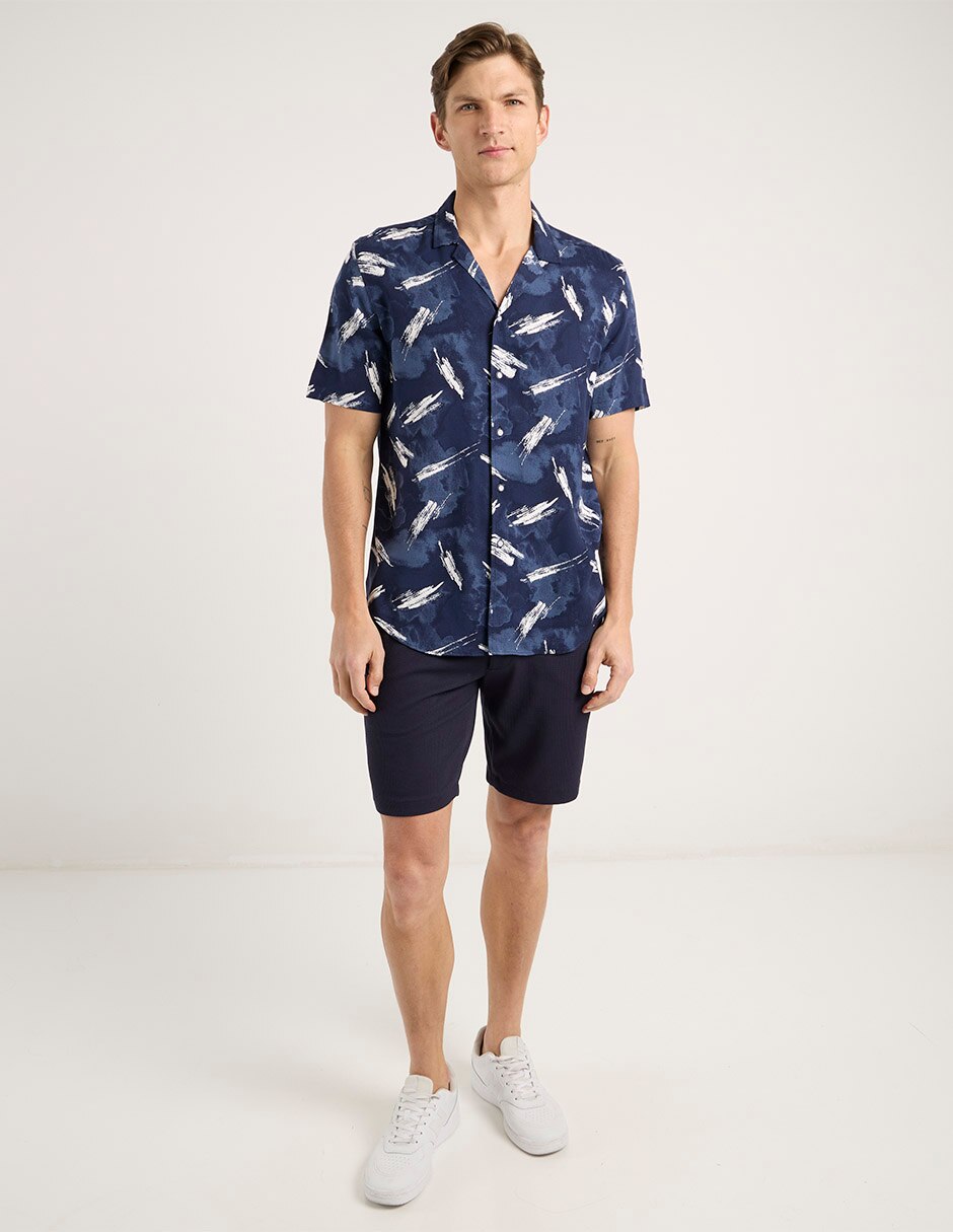 Camisa casual manga corta para hombre 3