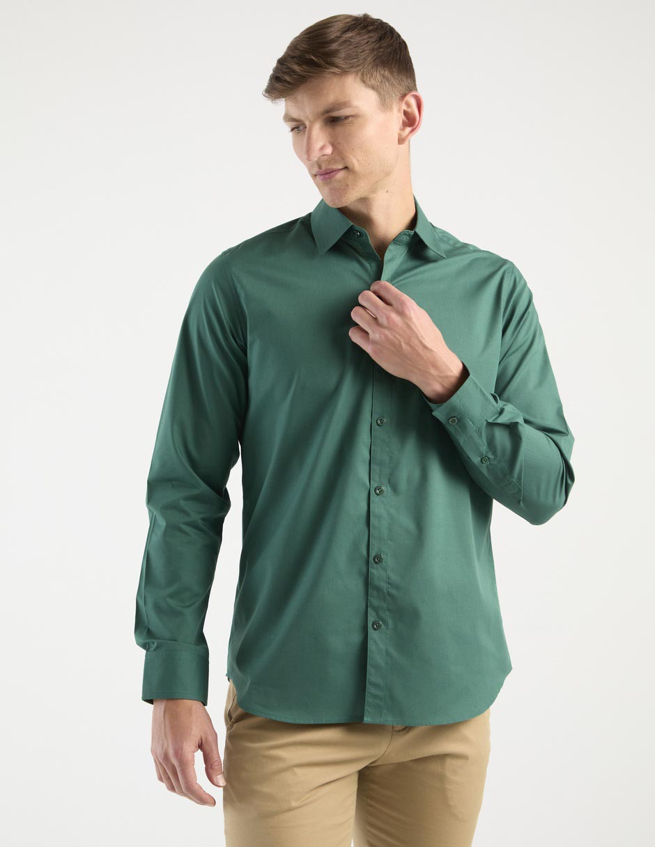 Camisa de vestir manga larga para hombre Camisa de vestir manga larga para hombre