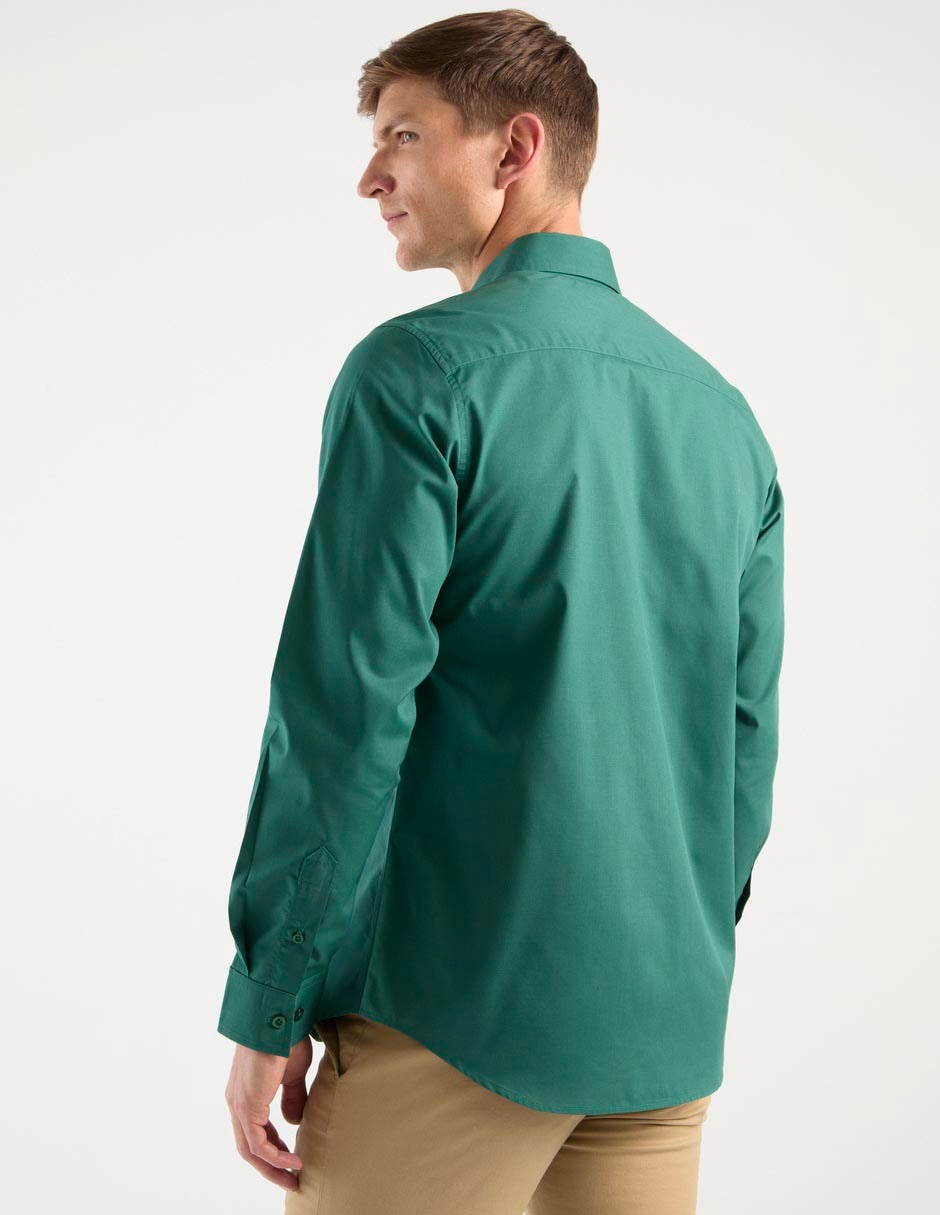 Camisa de vestir Contempo manga larga para hombre