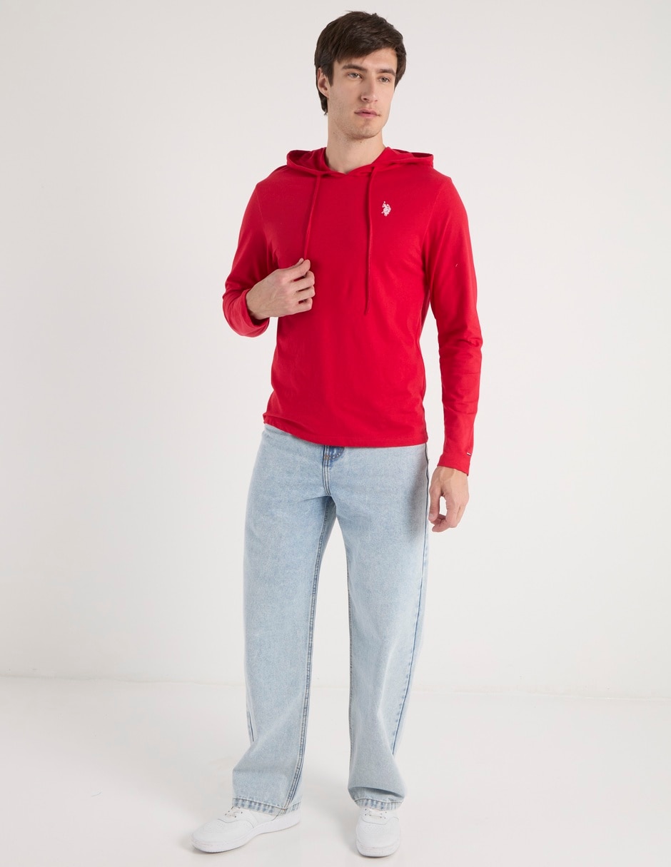 Jeans straight lavado claro para hombre 7