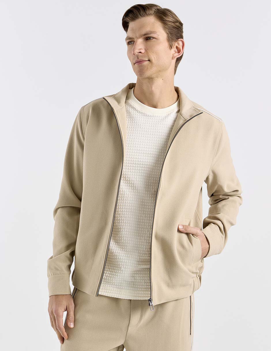 Chamarra casual con bolsillos para hombre Chamarra casual con bolsillos para hombre