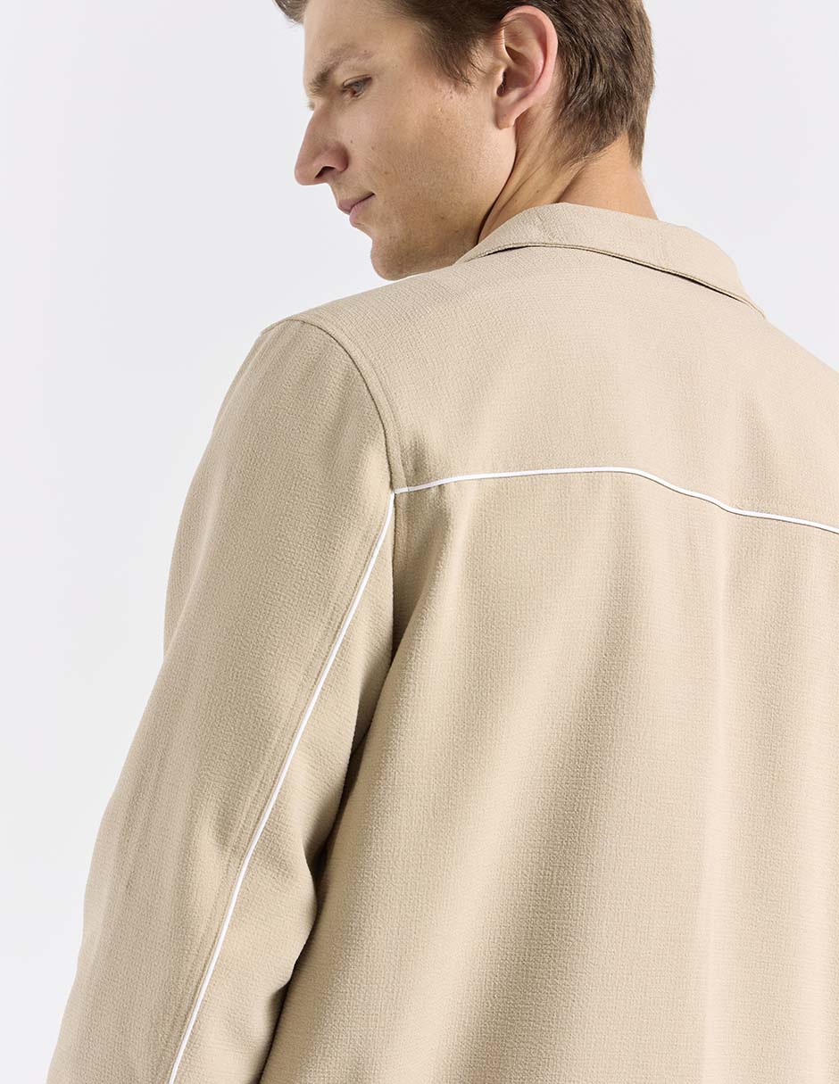 Chamarra casual con bolsillos para hombre 5