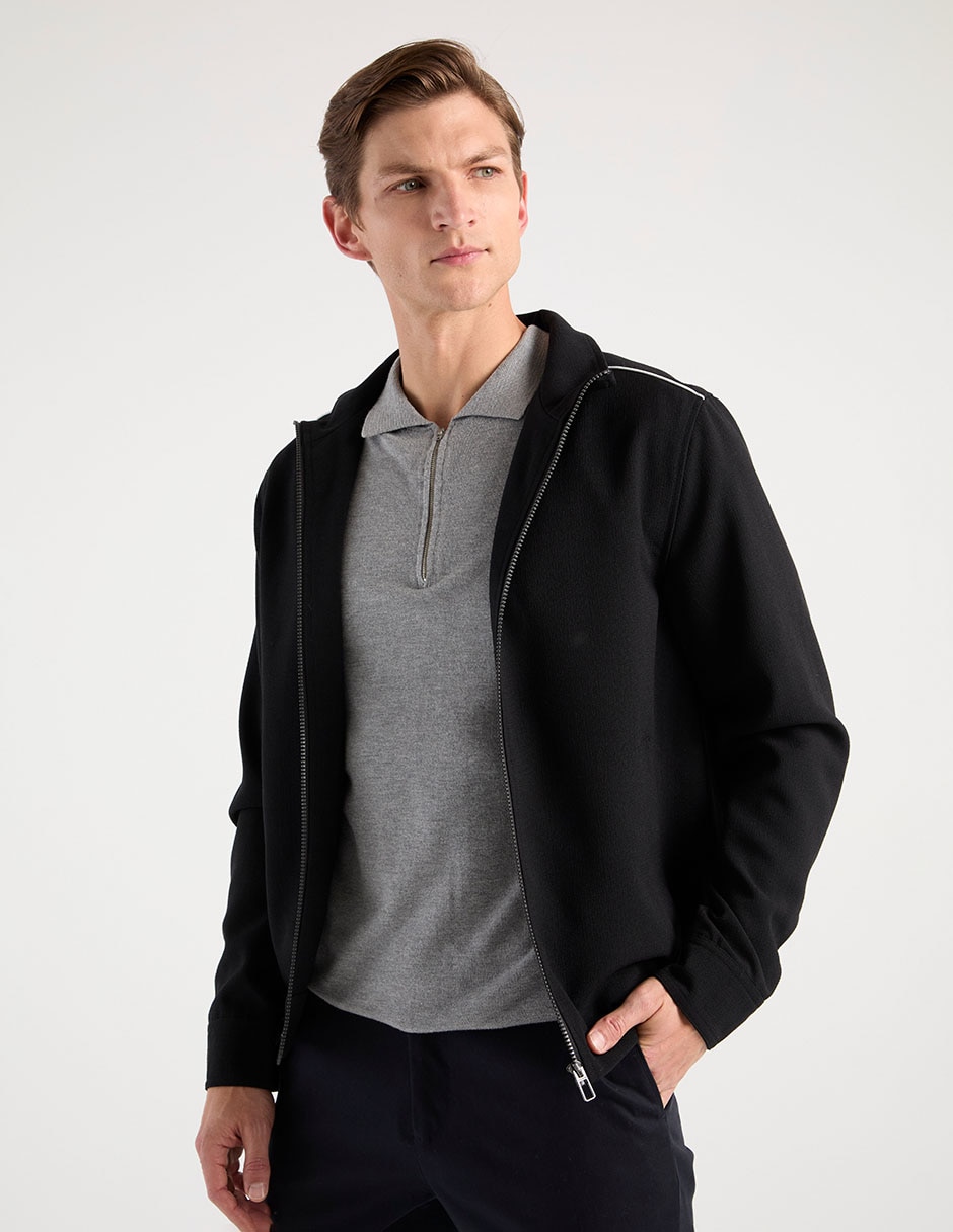 Chamarra casual con bolsillos para hombre Chamarra casual con bolsillos para hombre