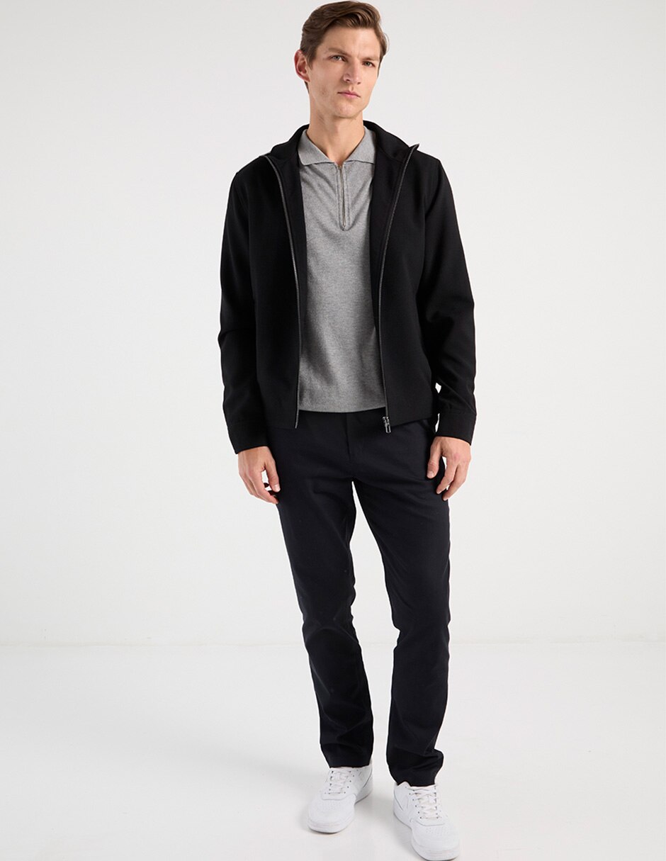 Chamarra casual con bolsillos para hombre 2