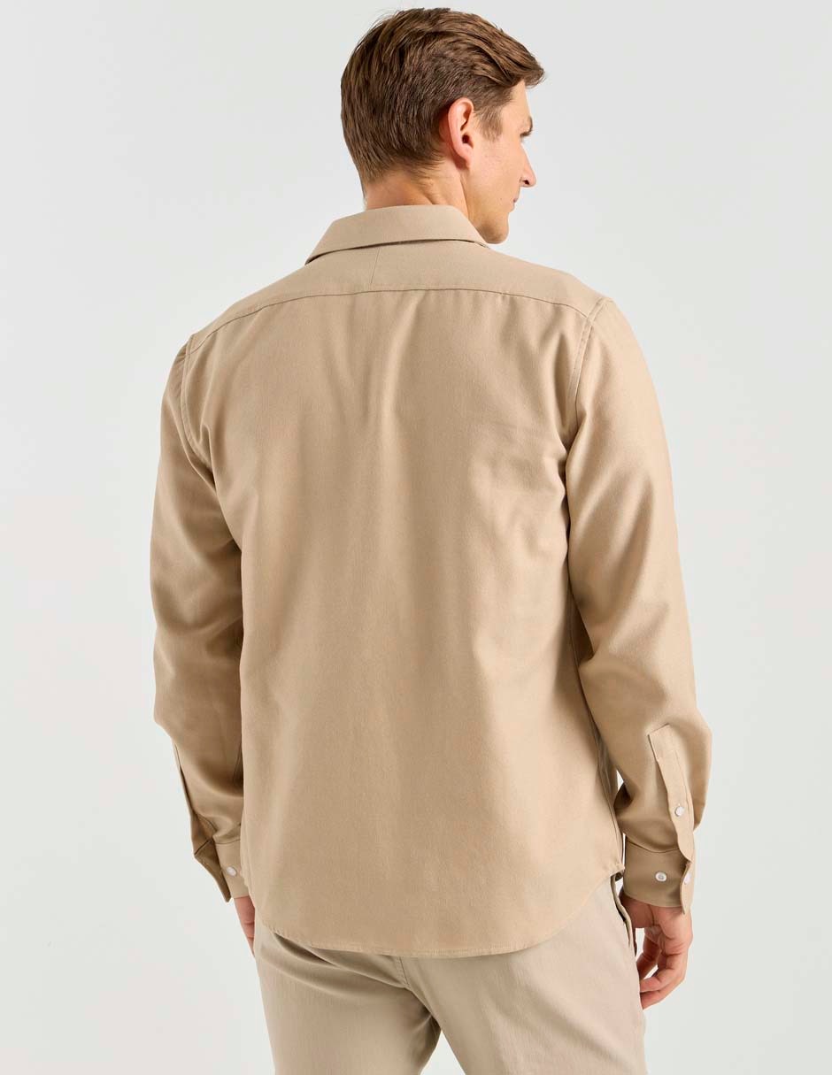 Camisa casual de algodón manga larga para hombre 2