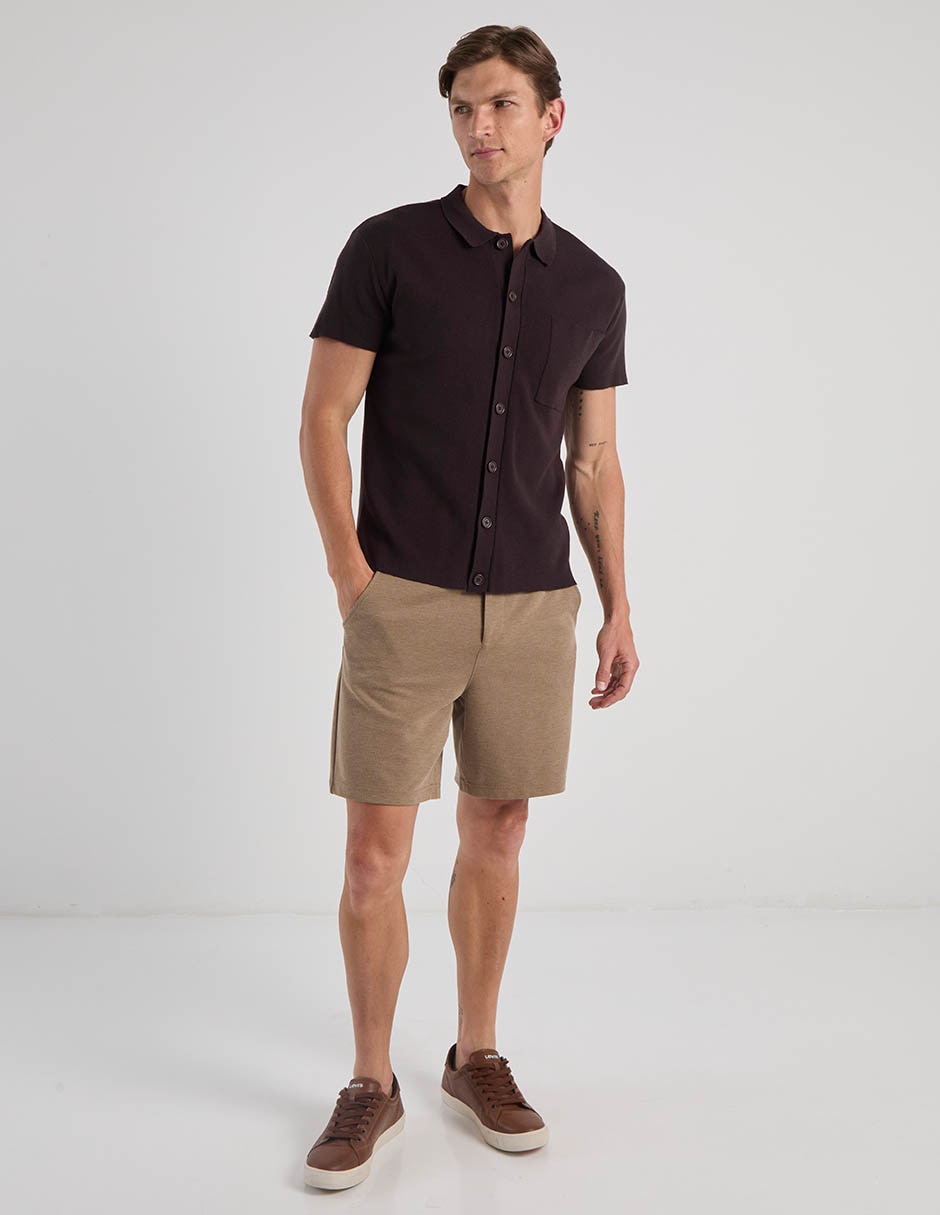 Camisa casual manga corta para hombre