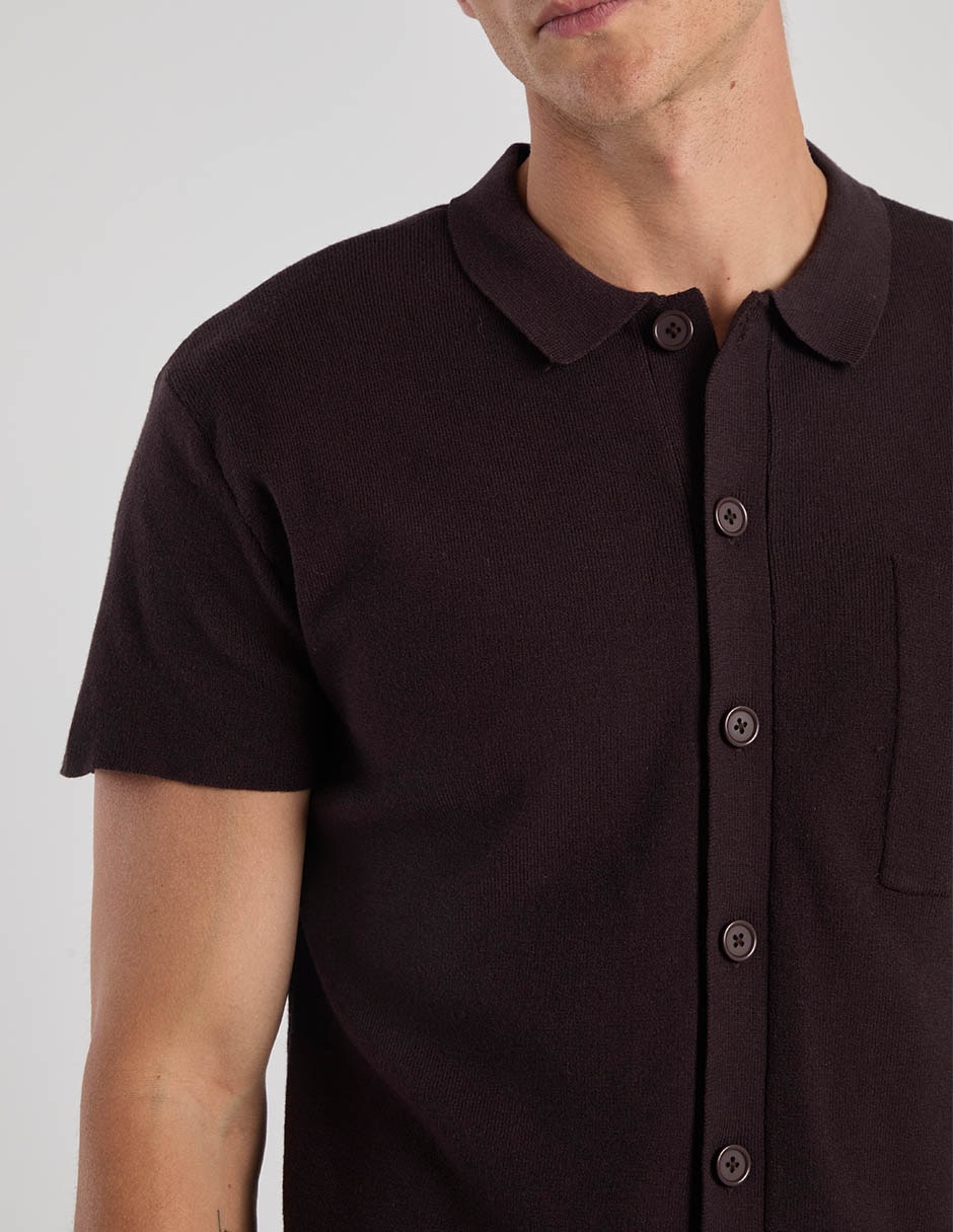 Camisa casual manga corta para hombre