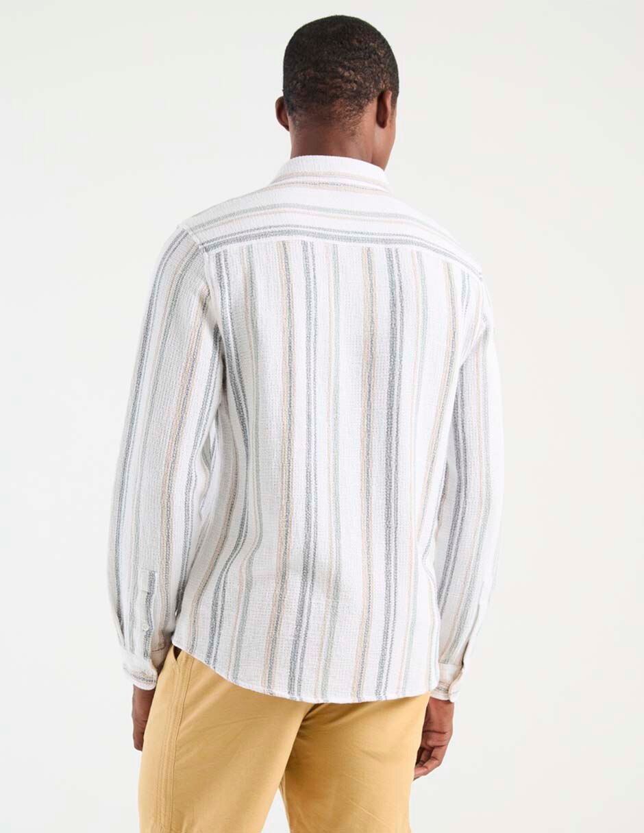 Camisa casual manga larga para hombre 2