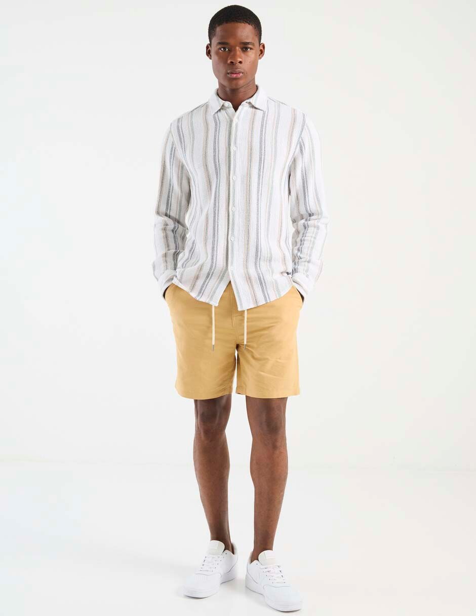Camisa casual manga larga para hombre 3