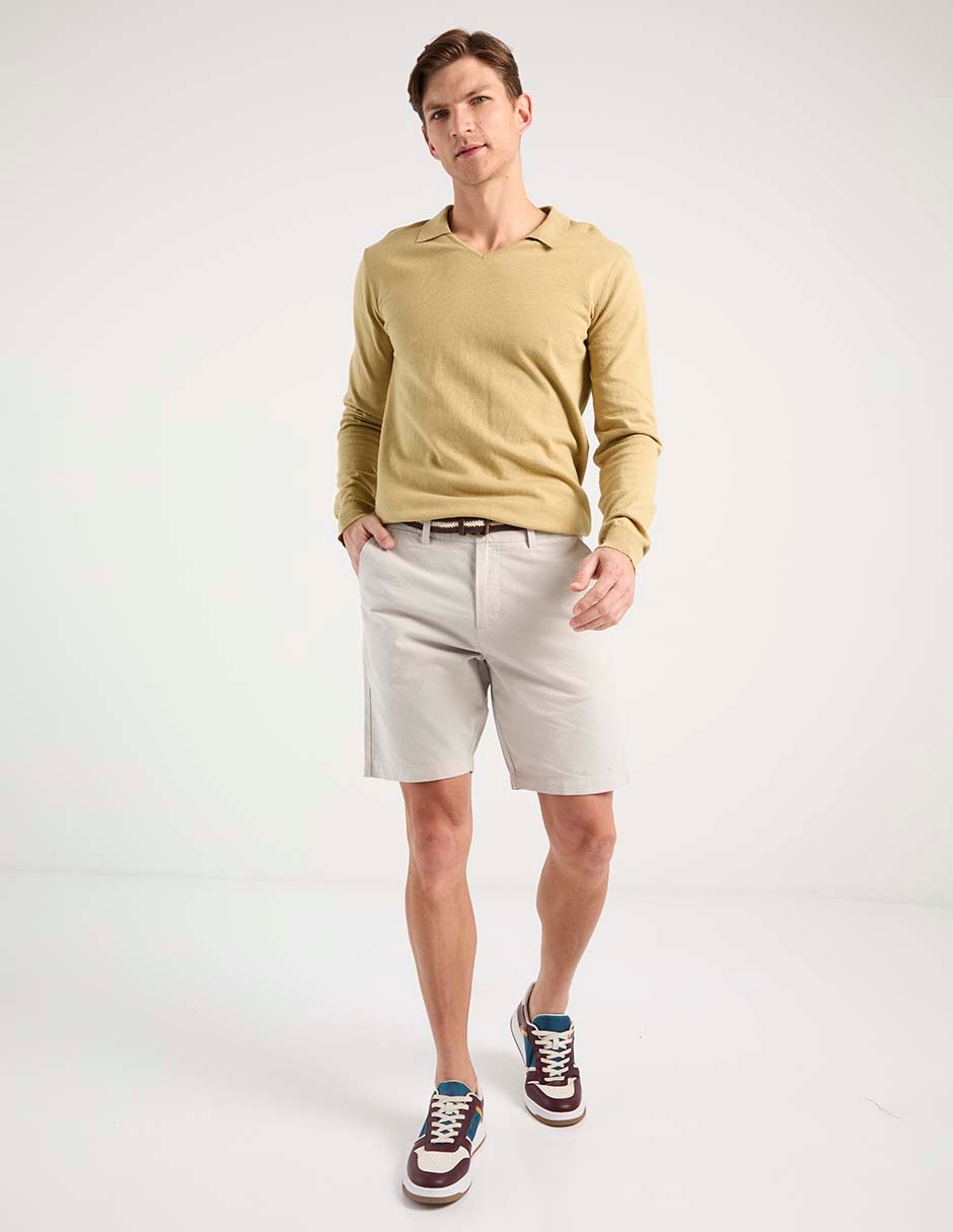 Suéter Contempo cuello camisero para hombre