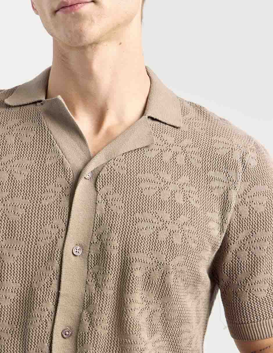 Camisa casual manga corta para hombre 4